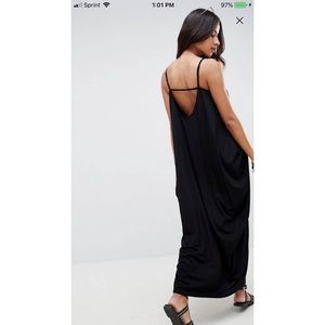 Black ASOS maxi dress